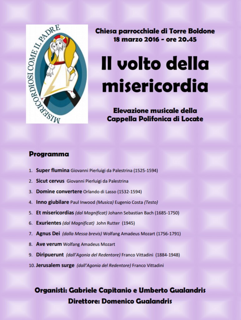 Il volto della misericordia 2016